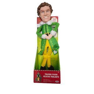 BUDDY THE ELF Jakks Pacific Plush Talking Toy Says 15 Movie Phrases 12" tall NEW